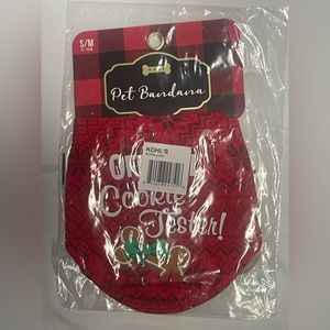 Woof Christmas official cookie tester pet bandana